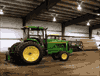 Farm tractor garage.