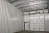 Garage door interior.  The Steel Building Store 