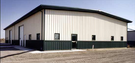 Finished The Steel Building Store commercial metal building.